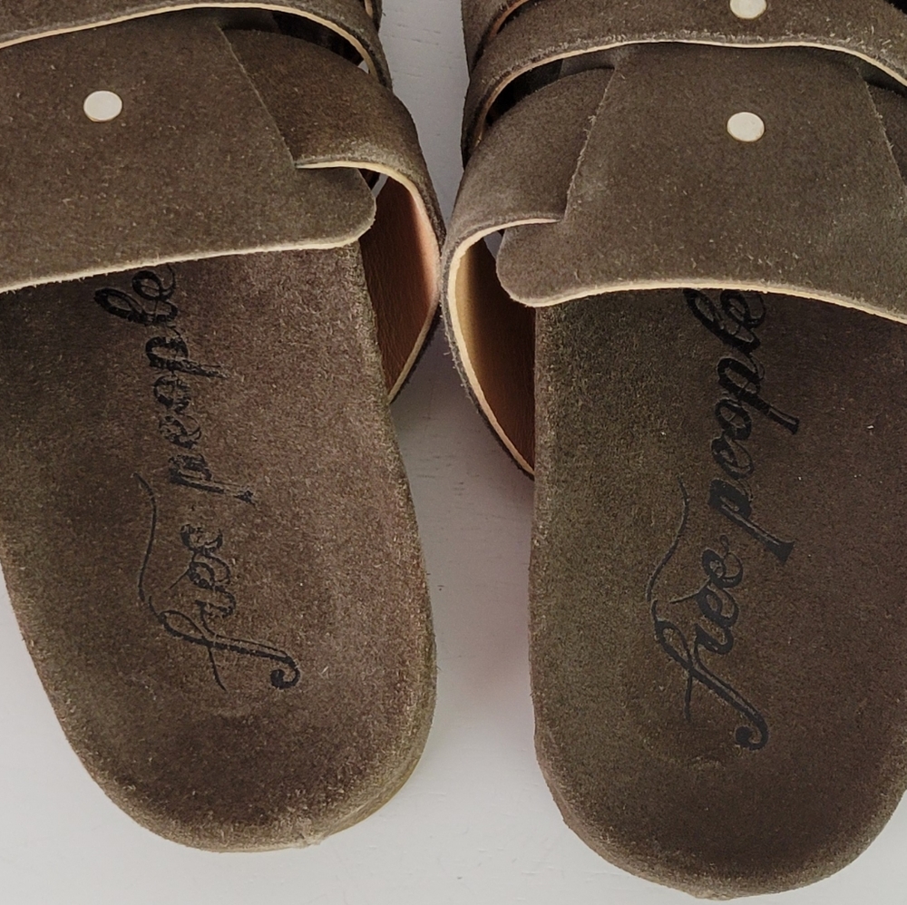 NEW! FREE PEOPLE Sunday Season Suede Clog / Mule - Picture 14 of 16